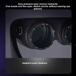 Diydeg AR Glasses, 4K HD 3D IMAX Wearable VR Headset Smart Glasses for Video Display, Myopia Friendly Portable Augmented Reality for Watch, Stream & Game on PC/Tablet/Console
