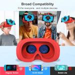 DEVASO Orange and Blue VR Headset for Switch
