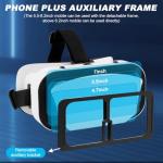 Adjustable 3D VR Headset for Phones and Games
