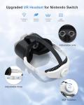 Upgraded VR Headset for Nintendo Switch & Switch OLED Model, Switch Virtual Reality Glasses with Adjustable Lens and Adjustable Elite Strap, Labo VR Kit 3D Goggles Accessories for VR Gaming Experience