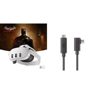 Meta Quest 3 512GB Mixed Reality Headset with Batman: Arkham Shadow, 3-Month Meta Horizon+ Trial & 16FT Link Cable