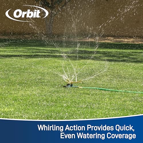 Metal 3-Arm Sprinkler with Wheel Base