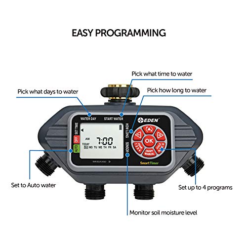 Eden 93413 4-Zone Digital Water Timer