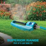 Aqua Joe Oscillating Metal Base Sprinkler System