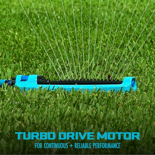 Aqua Joe Oscillating Metal Base Sprinkler System
