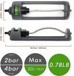 Oscillating Lawn Sprinkler with Brass Nozzles