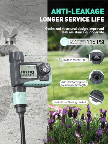RAINPOINT Automatic Irrigation Timer with LCD Display