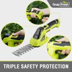 SnapFresh Cordless Grass Shears - 2-in-1 Hedge Trimmer