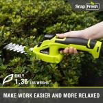 SnapFresh Cordless Grass Shears - 2-in-1 Hedge Trimmer
