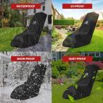 TitanCovers Waterproof Lawn Mower Cover with Storage Bag