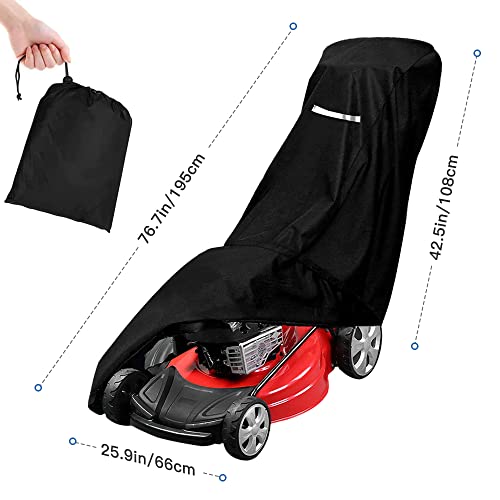 Heavy Duty Waterproof Lawn Mower Cover - Universal Fit