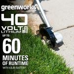 Greenworks 40V 8" Brushless Edger with Battery & Charger