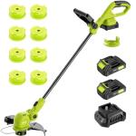 JAGROM 12" 20V Cordless String Trimmer & Lawn Edger