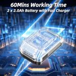 JAGROM 12" 20V Cordless String Trimmer & Lawn Edger