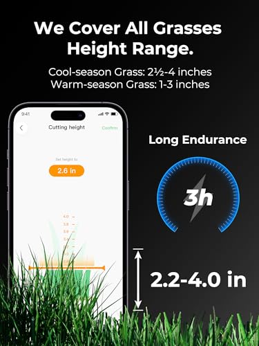 LUBA 2 AWD 3000H Robot Lawn Mower, APP-Controlled