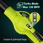 21V Cordless Electric Leaf Blower with 2 Batteries