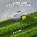 BESTMOW Robot Lawn Mower — 1.5 Acre Ultra Quiet Self Charging Robot Mower, Up to 4 inches Cutting Height, Robotic Lawn Mowers with RTK+4 Eye Vision, Mapping and Anti Theft tech, APP Control