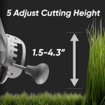 Mowrator Remote Control Lawn Mower S1 4WD 56V18Ah, Multi-Functions RC Lawn Mower with 1.5-4.3 Inch Cutting Height 21 Inch Real Blade for 75% Slope(37°) with Mowing 1.12 Acres