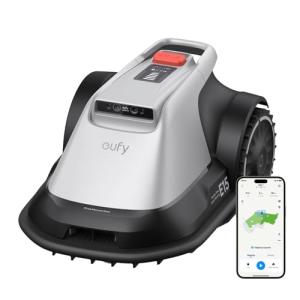 eufy E15 Robot Lawn Mower,Max 0.2 Acres,Wireless Robot Mower with Auto Mapping,Vision Navigation,Multi-Zone Management,Robotic Lawnmower with AI Obstacle Avoidance,APP Control,18°Slope,Cut Height1-3"