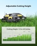 YARBO Robot Lawn Mower with Modular Design for Large Yard up to 6 Acres, Remote Control Robotic Lawnmower with 1.2"-4.0" Cutting Height, 70% Slopes, AI Vision & RTK for Navigation & Obstacle Detection