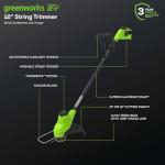 Greenworks 48V (2x24V) Electric Lawn Mower Combo Kit: 21" Self - Propelled Mower, 12" String Trimmer, 320 CFM Blower, and 1/2”Drill & 1/4”Hex Impact Driver, 5 Batteries & 3 Chargers, 3-Year Warranty