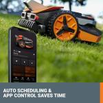 WORX Landroid Vision Robotic Lawn Mower, Wire Free Robot Mower with Active Obstacle Avoidance, WiFi & Bluetooth Connection, APP Control, 1/4 Acre, WR210