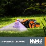 WORX Landroid Vision Robotic Lawn Mower, Wire Free Robot Mower with Active Obstacle Avoidance, WiFi & Bluetooth Connection, APP Control, 1/4 Acre, WR210