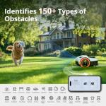 Segway Navimow i105N Robot Lawn Mower Perimeter Wire Free 1/8 Acre RTK+Vision Robotic Lawnmower, AI-Assisted Mapping, Virtual Boundary, APP Control, 58dB(A) Quiet, Multi-Zone Management