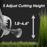 Mowrator Remote Control Lawn Mower S1 2WD 56V12Ah, Multi-Functions RC Lawn Mower with 1.8-4.6 Inch Cutting Height 21 Inch Real Blade for Mowing 0.75 Acres