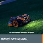 WORX Landroid Vision Robotic Lawn Mower, Wire Free Robot Mower with Active Obstacle Avoidance, WiFi & Bluetooth Connection, APP Control, 1/4 Acre, WR210