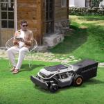 Mowrator Remote Control Lawn Mower S1 2WD 56V12Ah, Multi-Functions RC Lawn Mower with 1.8-4.6 Inch Cutting Height 21 Inch Real Blade for Mowing 0.75 Acres