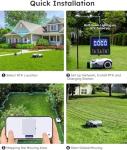 ANTHBOT Genie600 Robot Lawn Mower - NO Wire, Full Band RTK+4-Eye Vision Robotic Lawnmower for 0.23 Acre, Auto Mapping, Multi-Zone Management, Accurate Obstacle Avoidance, Intelligent Path Planning