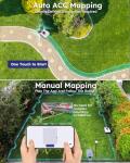 Robot Lawn Mower NO Wire - 0.5 Acre, Full Band RTK+4-Eye Vision Robotic Lawnmower, Automatic Mapping, 20 Multi-Zone Management, Accurate Obstacle Avoidance, Intelligent Anti-Theft, APP Control