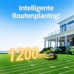 UBHOME Robot Lawn Mower, RTK+AI Vision Robotic Lawnmower for Accurate Navigation & Obstacle Avoidance, Perimeter Wire Free, Smart APP Control, Auto Grass Cutting for 1/4 Acre Lawns up to 55% Slopes