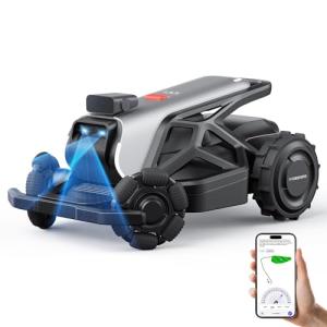 AirSeekers Robot Lawn Mower 21.9V 15000mAh 328.5Wh, 65% Slope, 2400㎡ Mowing Area, AI Vision & RTK Auto-Mapping, 1.18"-3.54" Cutting Height, Smart Collision Avoidance, APP Control, IPX6 Waterproof