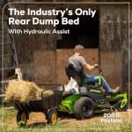 Greenworks 80V 42" Zero Turn Riding Lawn Mower, (4) 5.0Ah Batteries and(3) 8A Dual Port Rapid Charger
