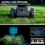 AirSeekers Robot Lawn Mower 21.9V 15000mAh 328.5Wh, 65% Slope, 2400㎡ Mowing Area, AI Vision & RTK Auto-Mapping, 1.18"-3.54" Cutting Height, Smart Collision Avoidance, APP Control, IPX6 Waterproof