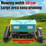 Remote Control Lawn Mower 80% Slope Crawler Drive Long-Range Wireless Operation All-Terrain Grass Cutter for Slopes/Lawn Plow Attachment Durable Yard Machine
