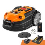 LawnMaster OcuMow™ VBRM701YAMIDR Perimeter Wire Free Robot Lawn Mower Cuts 1/6 Acre Optical Navigation,Obstacle Avoidance Auto-Charging Station, No Go Function, WiFi & Bluetooth Connection APP Control