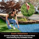 LawnMaster OcuMow™ VBRM701YAMIDR Perimeter Wire Free Robot Lawn Mower Cuts 1/6 Acre Optical Navigation,Obstacle Avoidance Auto-Charging Station, No Go Function, WiFi & Bluetooth Connection APP Control