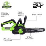 Greenworks 48V (2x24V) 17" Cordless Push Mower, 10" String Trimmer, 320 CFM Blower，10" Chainsaw，and 22" Hedge Trimmer Combo Kit