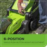 Greenworks 48V (2x24V) 17" Cordless Push Mower, 10" String Trimmer, 320 CFM Blower，10" Chainsaw，and 22" Hedge Trimmer Combo Kit