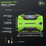 Greenworks 48V (2x24V) All - in - One Cordless Combo - 20" Push Lawn Mower, 12" Trimmer, 320 CFM Blower & 24V Inflator