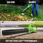 Greenworks 48V (2x24V) All - in - One Cordless Combo - 20" Push Lawn Mower, 12" Trimmer, 320 CFM Blower & 24V Inflator