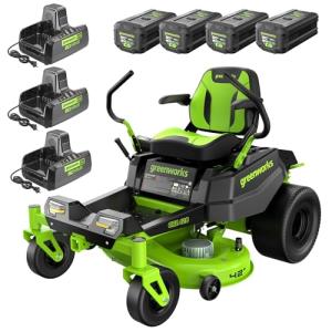 Greenworks Crossoverz Zero Turn Lawnmower, 80V