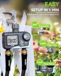 RAINPOINT 2 Zone Water Timer for Garden Hose
