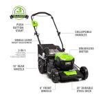 Greenworks 40V Cordless Push Mower with Blower & Trimmer