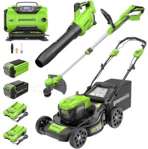 Greenworks 40V Self-Propelled Lawn Mower & Tools
