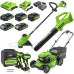 Greenworks 48V Electric Lawn Mower and Tool Kit