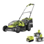 RYOBI 18V ONE+ Cordless Lawnmower with Batteries